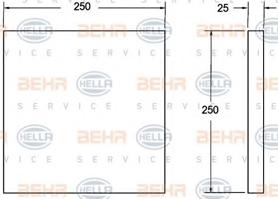HELLA 8FL 351 186-581 Filter, interior air